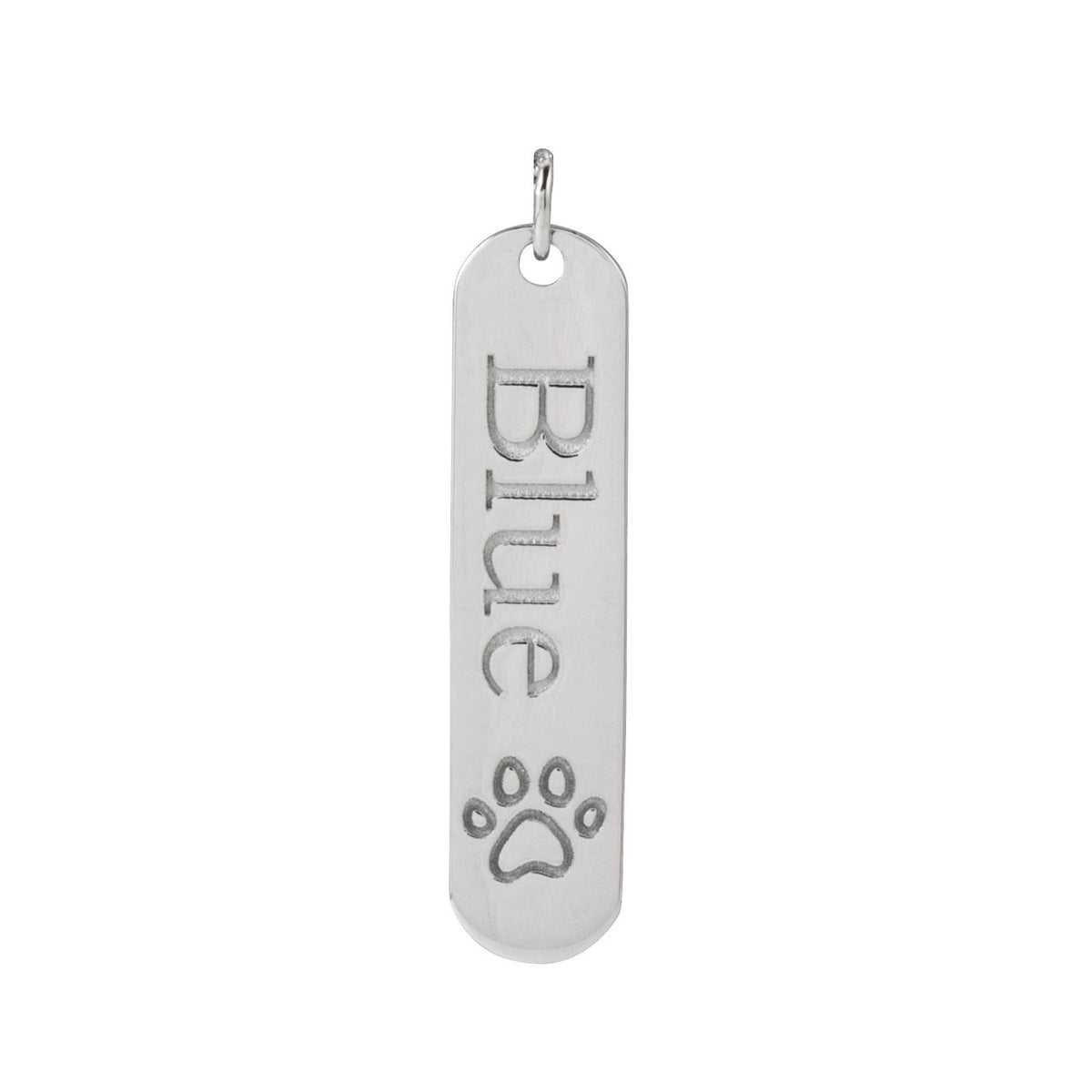 Engravable Paw Print Pendant