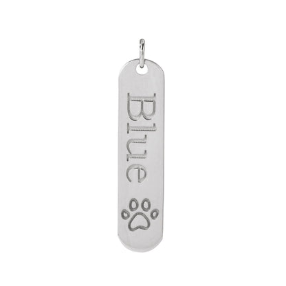 Engravable Paw Print Pendant