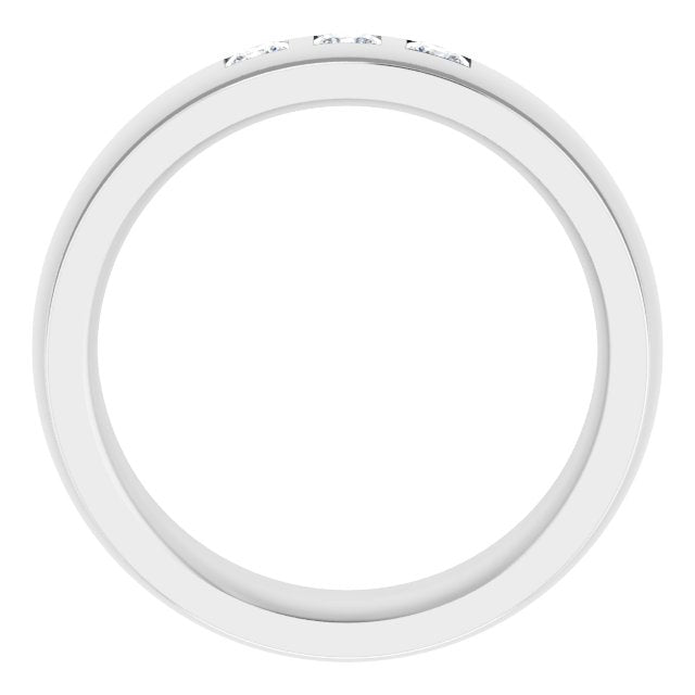 1/5 CTW Lab-Grown Diamond Band, 6 mm, Style 3