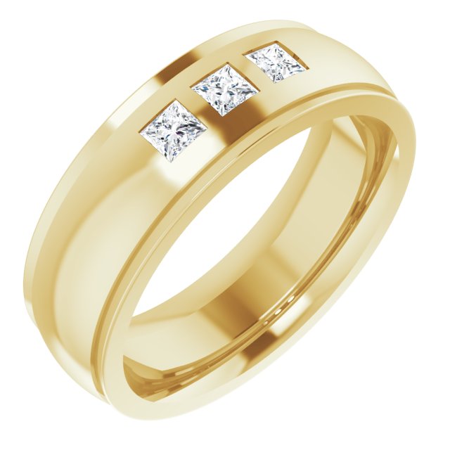 1/5 CTW Lab-Grown Diamond Band, 6 mm, Style 3