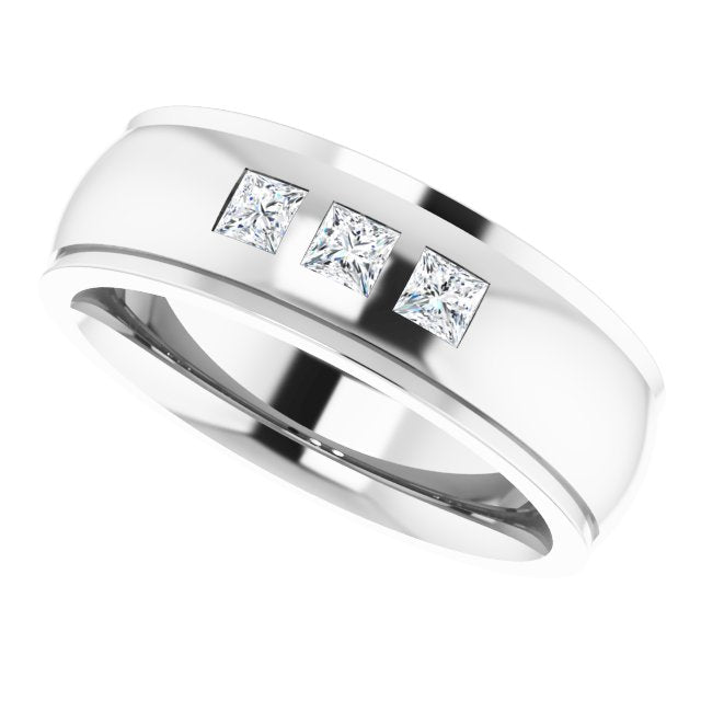 1/5 CTW Lab-Grown Diamond Band, 6 mm, Style 3