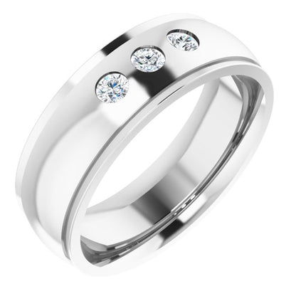 1/8 CTW Natural Diamond Band, 6 mm