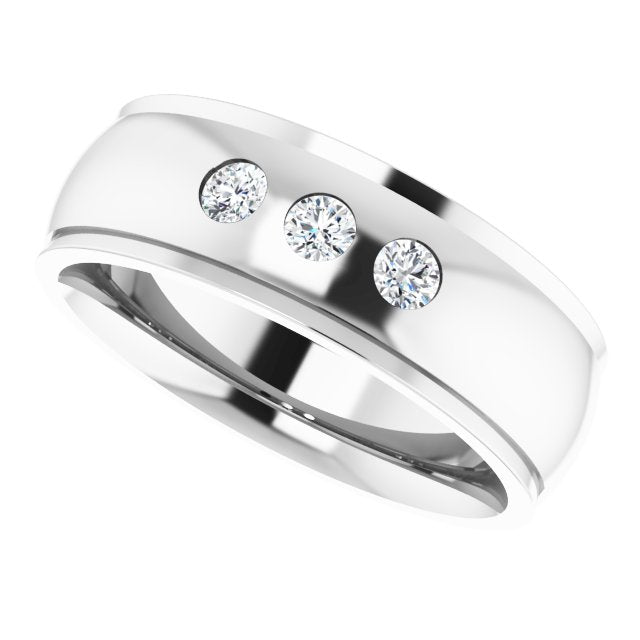 1/8 CTW Natural Diamond Band, 6 mm