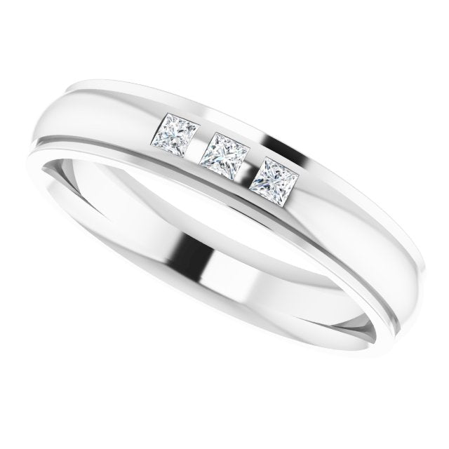 1/10 CTW Natural Diamond Band, 4 mm