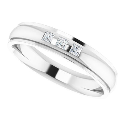 1/10 CTW Lab-Grown Diamond Band, 4 mm
