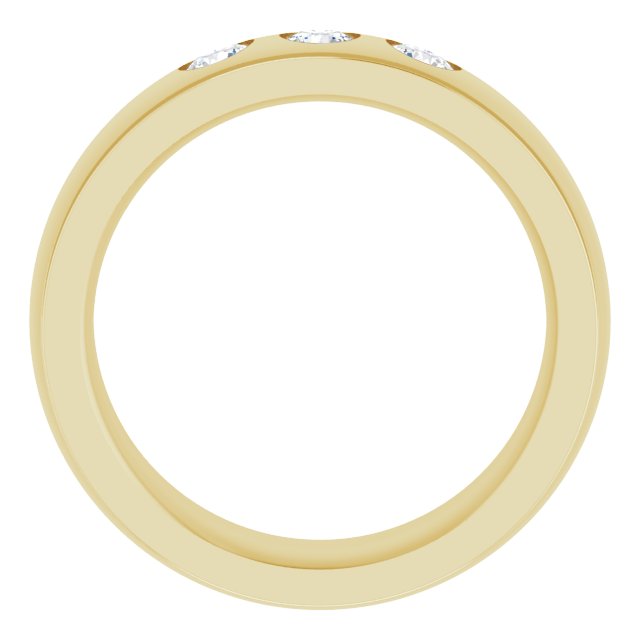 1/4 CTW Natural Diamond Band, 6 mm, Style 4