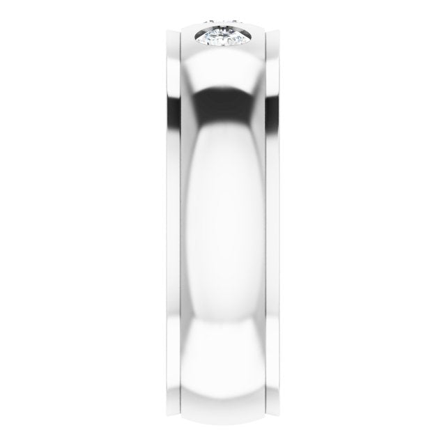 1/4 CTW Natural Diamond Band, 6 mm, Style 4