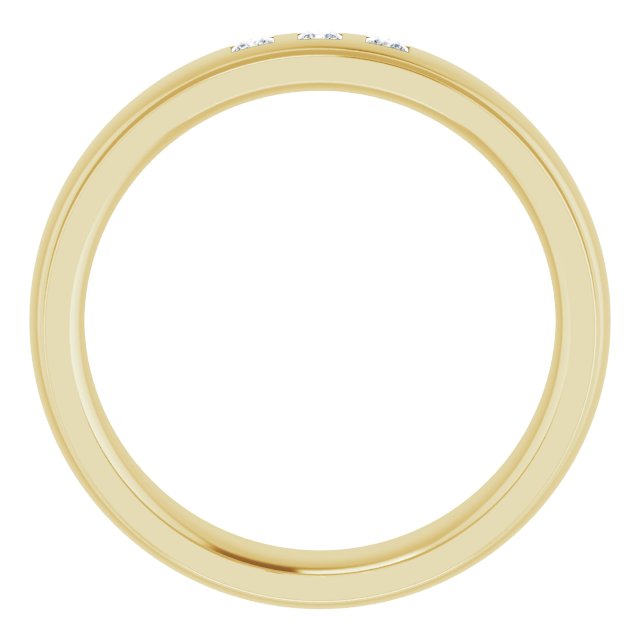 .06 CTW Lab-Grown Diamond Band, 4 mm, Style 3