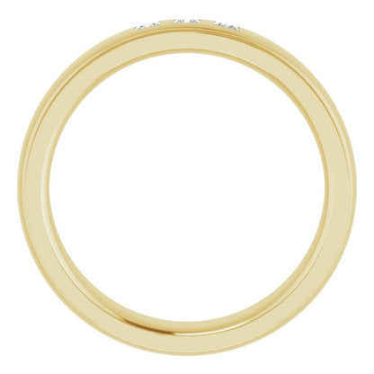 .06 CTW Lab-Grown Diamond Band, 4 mm, Style 3