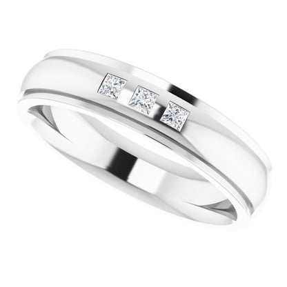 .07 CTW Natural Diamond Band, 4 mm