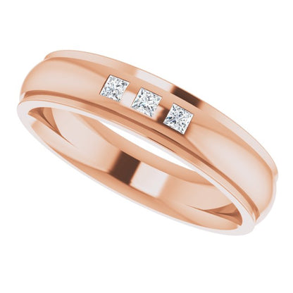 .06 CTW Lab-Grown Diamond Band, 4 mm, Style 2
