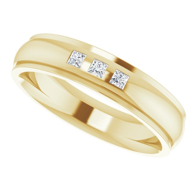 .06 CTW Lab-Grown Diamond Band, 4 mm, Style 3