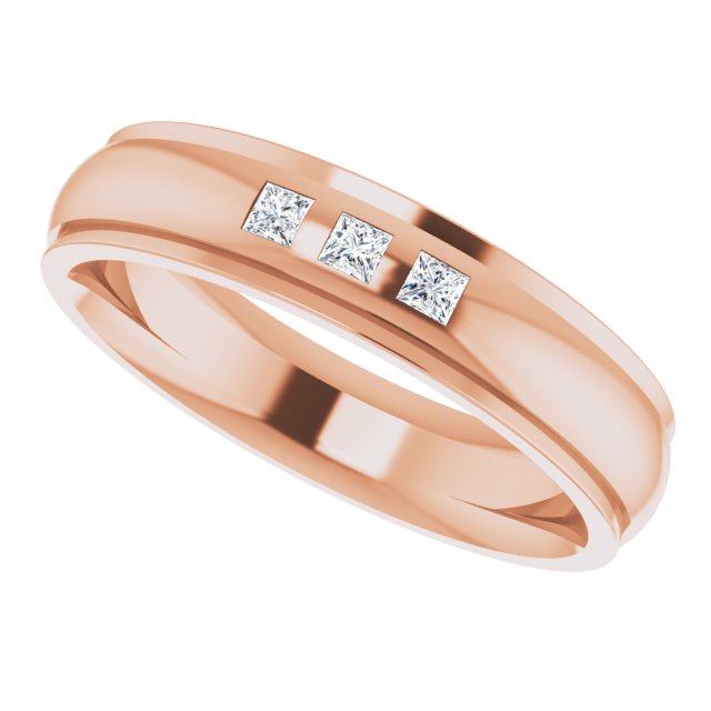 .06 CTW Lab-Grown Diamond Band, 4 mm, Style 3