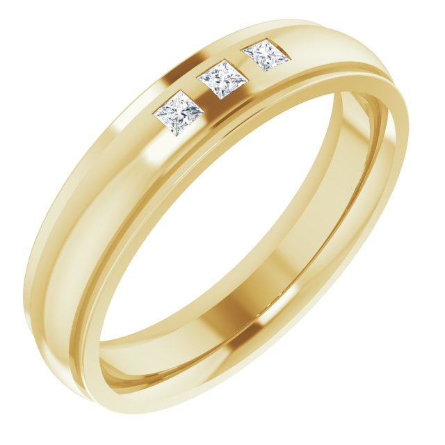.06 CTW Lab-Grown Diamond Band, 4 mm, Style 3