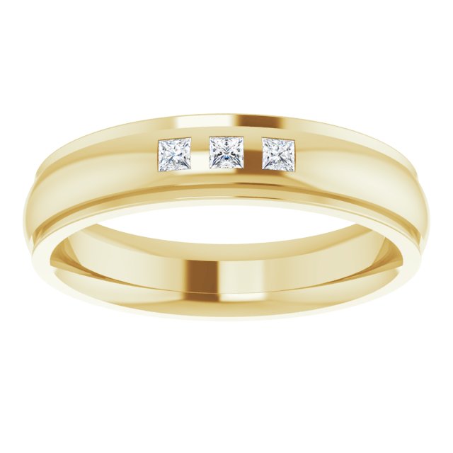 .06 CTW Lab-Grown Diamond Band, 4 mm, Style 3