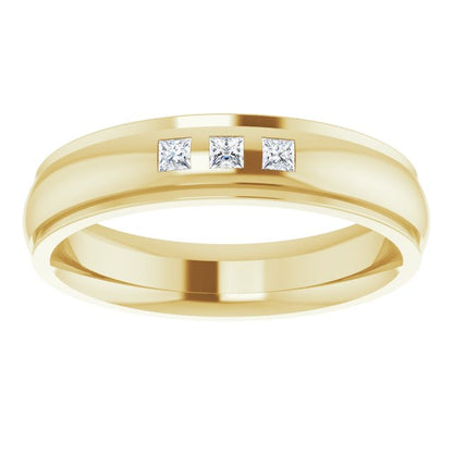.06 CTW Lab-Grown Diamond Band, 4 mm, Style 3