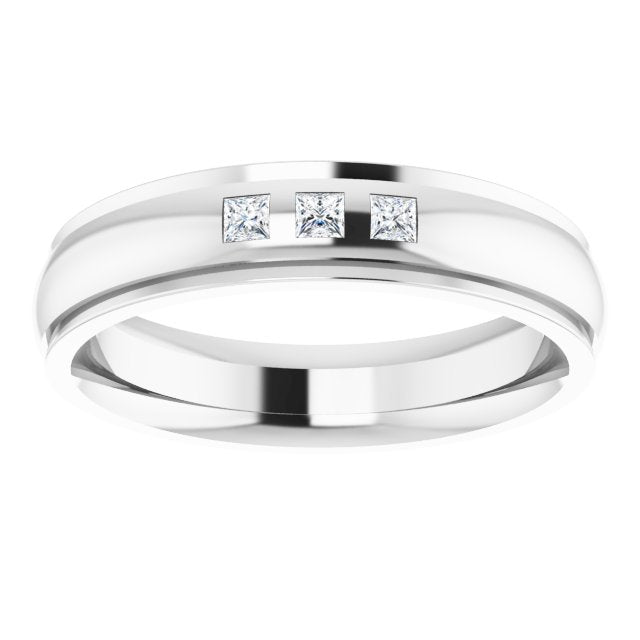 .06 CTW Lab-Grown Diamond Band, 4 mm, Style 2