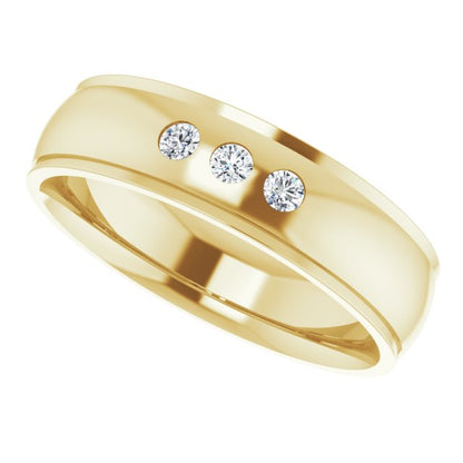 1/8 CTW Natural Diamond Band, 6 mm