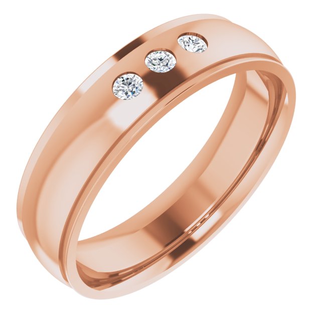 1/8 CTW Lab-Grown Diamond Band, 6 mm