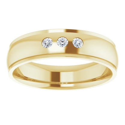 1/8 CTW Natural Diamond Band, 6 mm