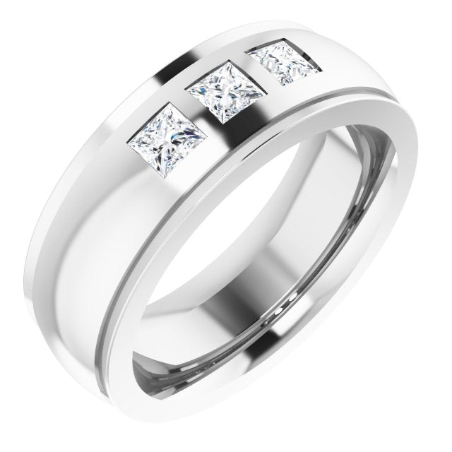 1/4 CTW Natural Diamond Band, 6 mm, Style 3