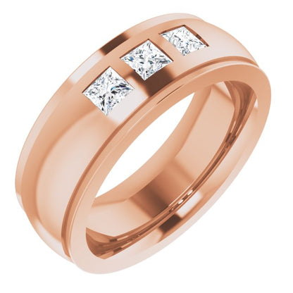 1/4 CTW Lab-Grown Diamond Band, 6 mm, Style 3