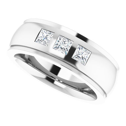 1/4 CTW Natural Diamond Band, 6 mm, Style 3