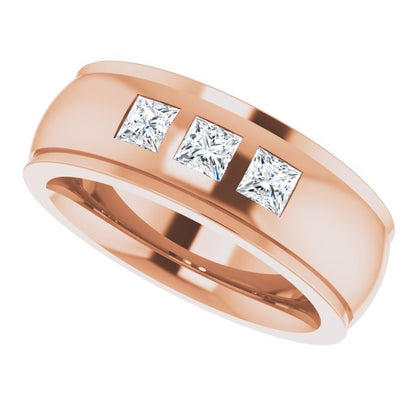 1/4 CTW Natural Diamond Band, 6 mm, Style 4