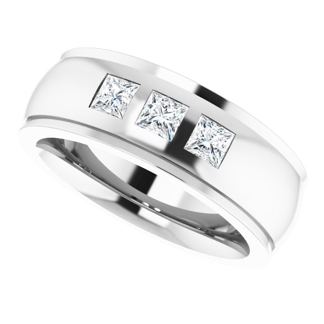 1/4 CTW Lab-Grown Diamond Band, 6 mm, Style 3
