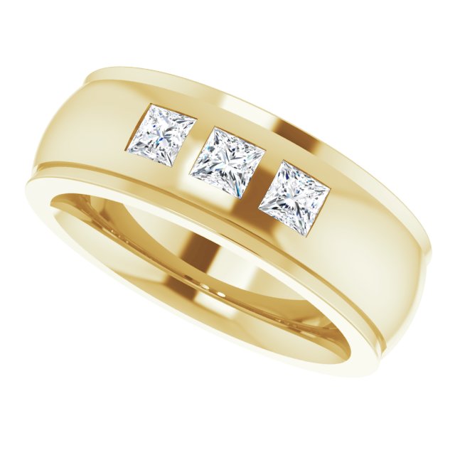1/4 CTW Natural Diamond Band, 6 mm, Style 4