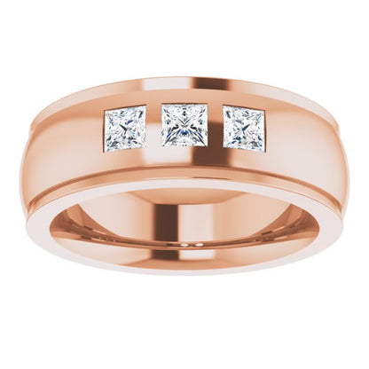 1/4 CTW Natural Diamond Band, 6 mm, Style 4