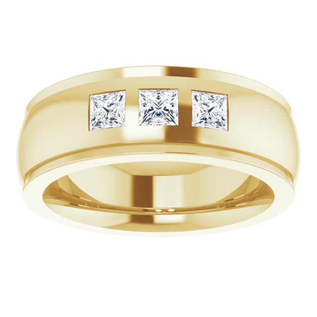 1/4 CTW Lab-Grown Diamond Band, 6 mm, Style 3