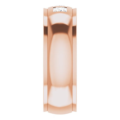 1/4 CTW Natural Diamond Band, 6 mm, Style 4
