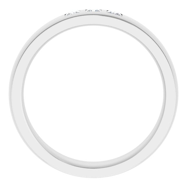 1/4 CTW Natural Diamond Band, 6 mm, Style 2
