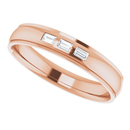 1/5 CTW Natural Diamond Band, 6 mm, Style 3