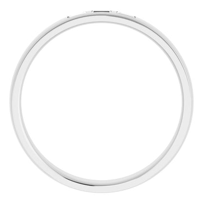 1/5 CTW Natural Diamond Band, 6 mm, Style 3