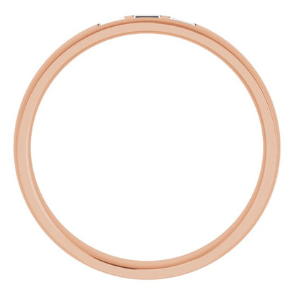 1/5 CTW Natural Diamond Band, 6 mm, Style 3