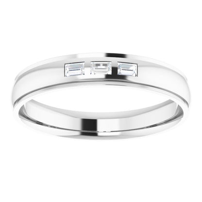 1/5 CTW Natural Diamond Band, 6 mm, Style 3
