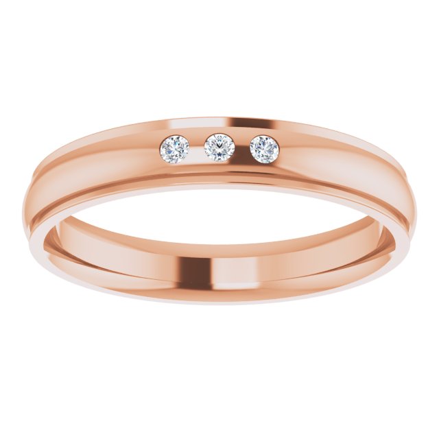 .06 CTW Lab-Grown Diamond Band, 4 mm, Style 3
