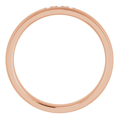 .06 CTW Lab-Grown Diamond Band, 4 mm, Style 3