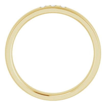 .06 CTW Lab-Grown Diamond Band, 4 mm, Style 3