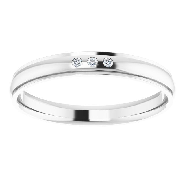 .06 CTW Natural Diamond Band, 4 mm