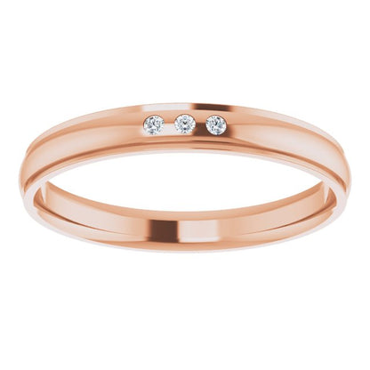 .06 CTW Natural Diamond Band, 4 mm