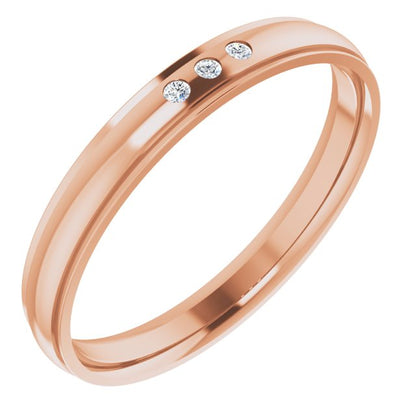 .06 CTW Natural Diamond Band, 4 mm