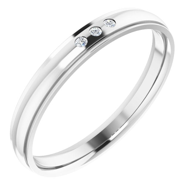 .06 CTW Natural Diamond Band, 4 mm