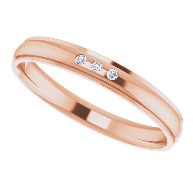 .06 CTW Natural Diamond Band, 4 mm