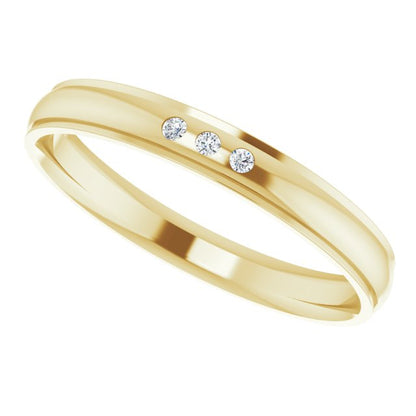 .06 CTW Natural Diamond Band, 4 mm