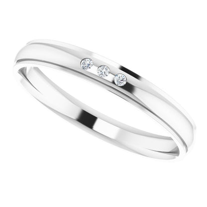 .06 CTW Lab-Grown Diamond Band, 4 mm