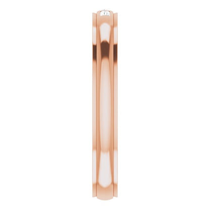 1/8 CTW Natural Diamond Band, 4 mm, Accented Stepped-Edge Comfort-Fit