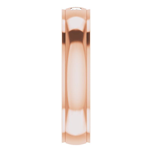 1/5 CTW Lab-Grown Diamond Band, 6 mm, Accented Stepped-Edge Comfort-Fit